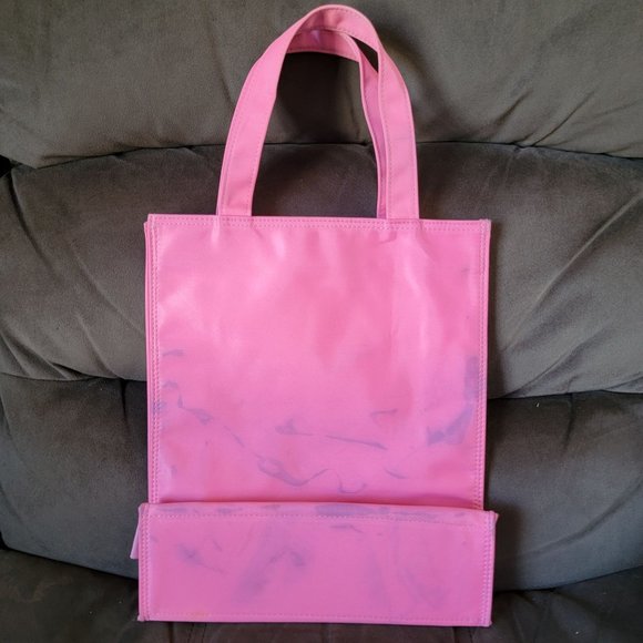 Hello Kitty Womens Pink Shopping Tote Bag Cute Small Flowers - Picture 2 of 9